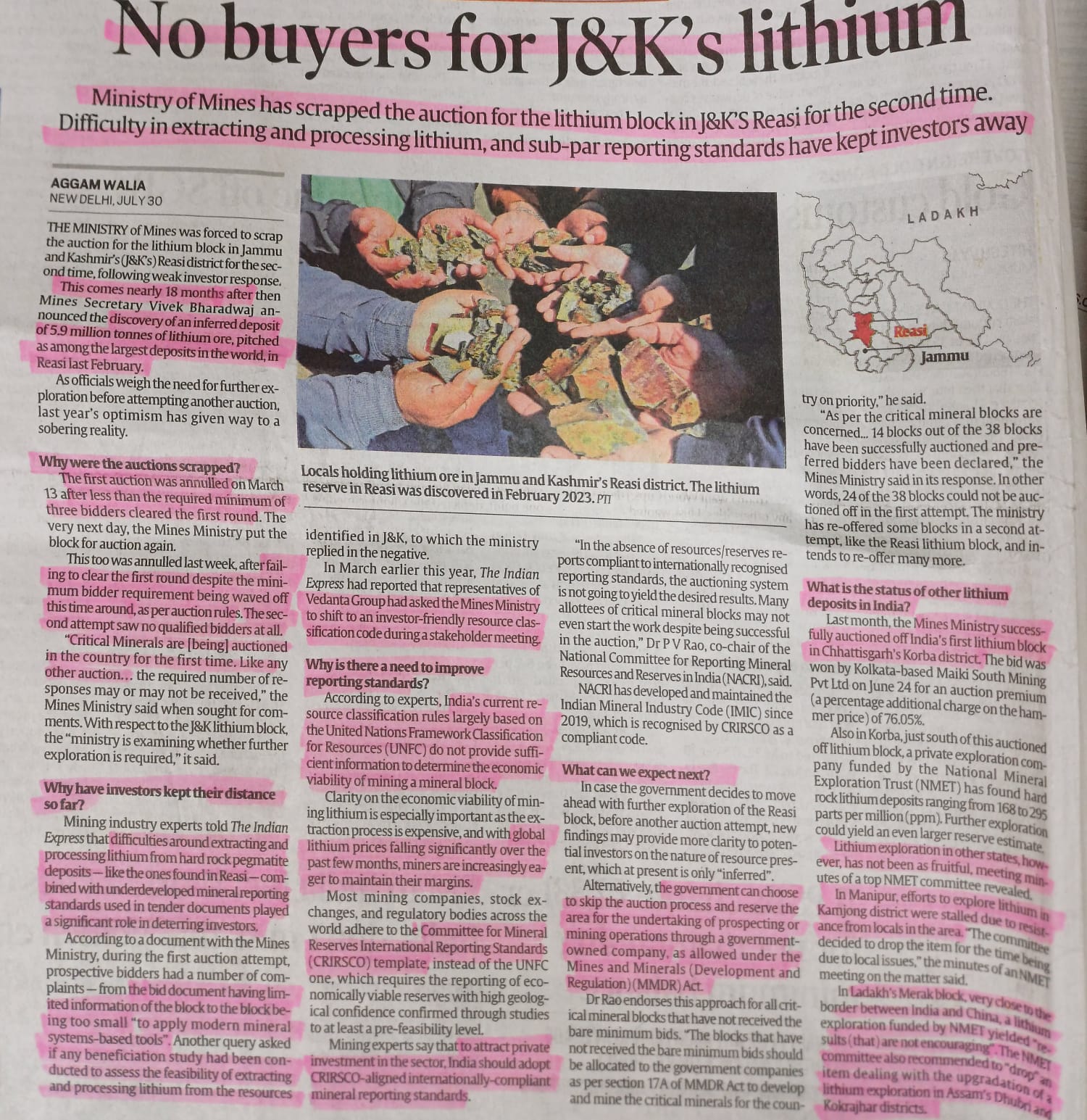 No buyers for J AND K’S Lithium-